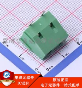 1x2P 7.62mm 弯插 排数:1 每排P数:2 DB128R-7.62-2P-GN-S 弯插,P