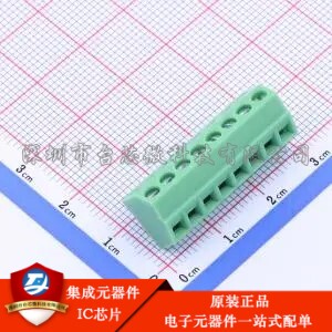 3.5mm 1x8P 排数:1 每排P数:8 直插 KF127S-3.5-8P 插件,P=3.5mm