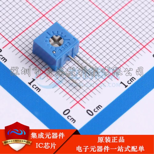 3362X-1-501 插件-3P,7x6.8mm 可调电阻/电位器 500Ω ±10% 500m