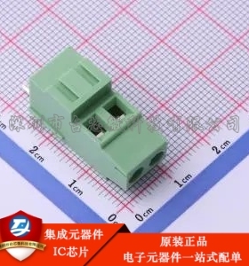 绿色微黄 接线端子 直插式/5.08mm 2P WJ500H-5.08-2P-14-00A P=5