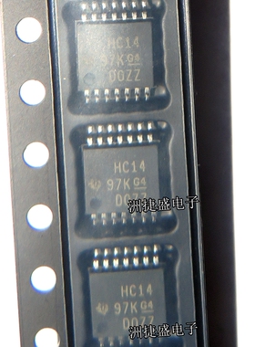 74HC14PW HC14  封装TSSOP14逻辑芯片 密脚超薄 原装 专业配单