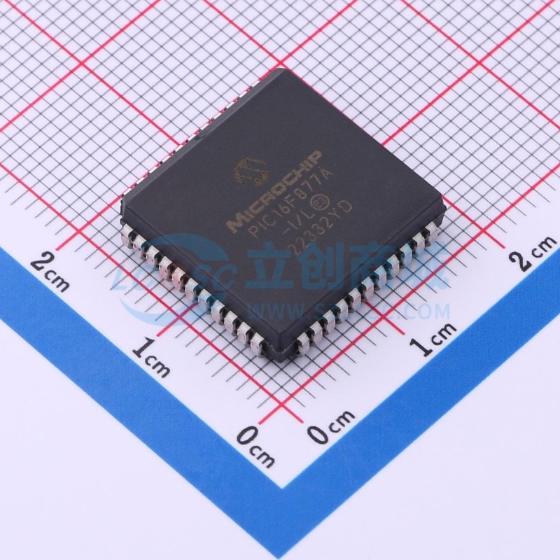 单片机(MCU/MPU/SOC) PIC16F877A-I/L PLCC-44(16.6x16.6) MICROC