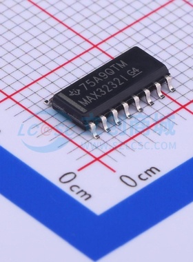 RS232芯片 MAX3232ID SOIC-16 TI/德州 电子元器件配单原装正品