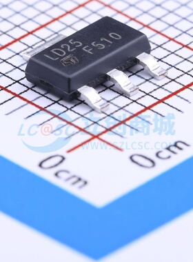 线性稳压器(LDO) LD1117S25TR SOT-223 意法半导体芯片 原装正品