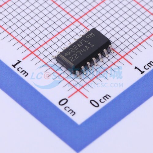 运算放大器 TLC2274AID SOIC-14 TI/德州 电子元器件配单原装正品