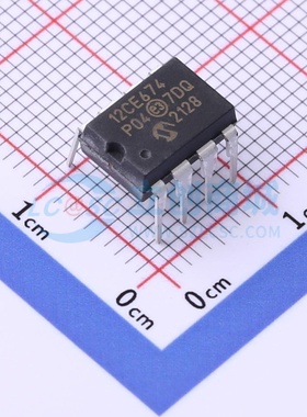 单片机(MCU/MPU/SOC) PIC12CE674-04I/P PDIP-8 MICROCHIP(美国微