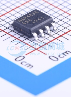 RS-485/RS-422芯片 MAX483EESA+T SOIC-8 MAXIM(美信) 电子元器件