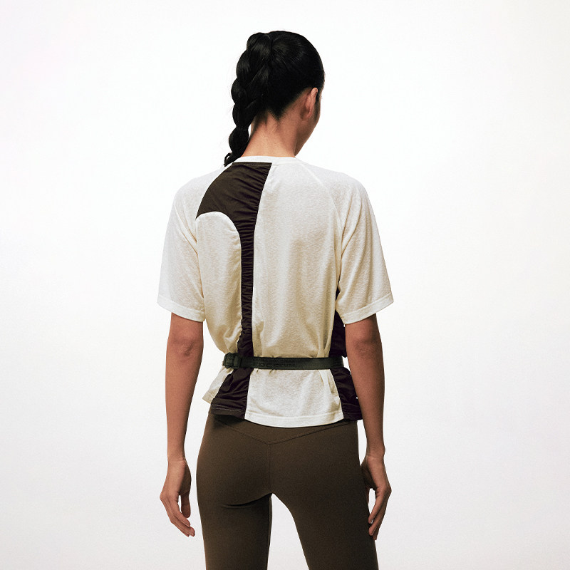 CONP 25SS 抽褶拼色垂感上衣