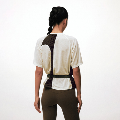 CONP 25SS 抽褶拼色垂感上衣