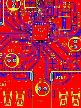 USB HUB电路设计原理图PCB GL3523 USB3.0 USB3.1 USBHUB电路图