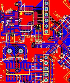 STM32F030C8T6开发板原理图PCB LDC1314 HX711 AMS1117 7805电路