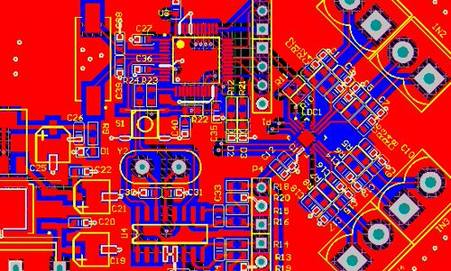 STM32F030C8T6开发板原理图PCB LDC1314 HX711 AMS1117 7805电路