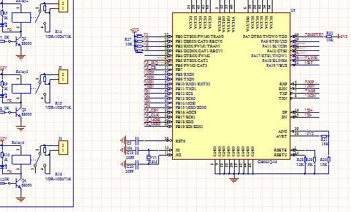 ch563原理图pcb 以太网继电器 ltv354 hr911105a max485 sgm6130