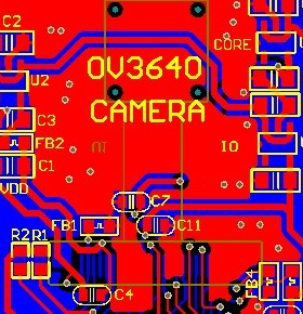 OV3640图像传感器PCB CMOS图像传感器 OV3640摄像头PCB 3640图像