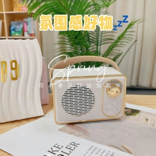 HM11復(fù)古藍(lán)牙音箱無(wú)線(xiàn)插卡迷你小音響收音機(jī)低音手提便攜戶(hù)外家用