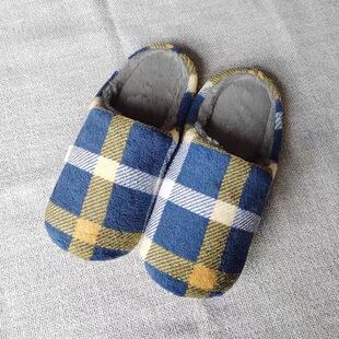 日式新款简约舒适防寒男女家居静音无声木地板拖秋冬保暖棉拖鞋子