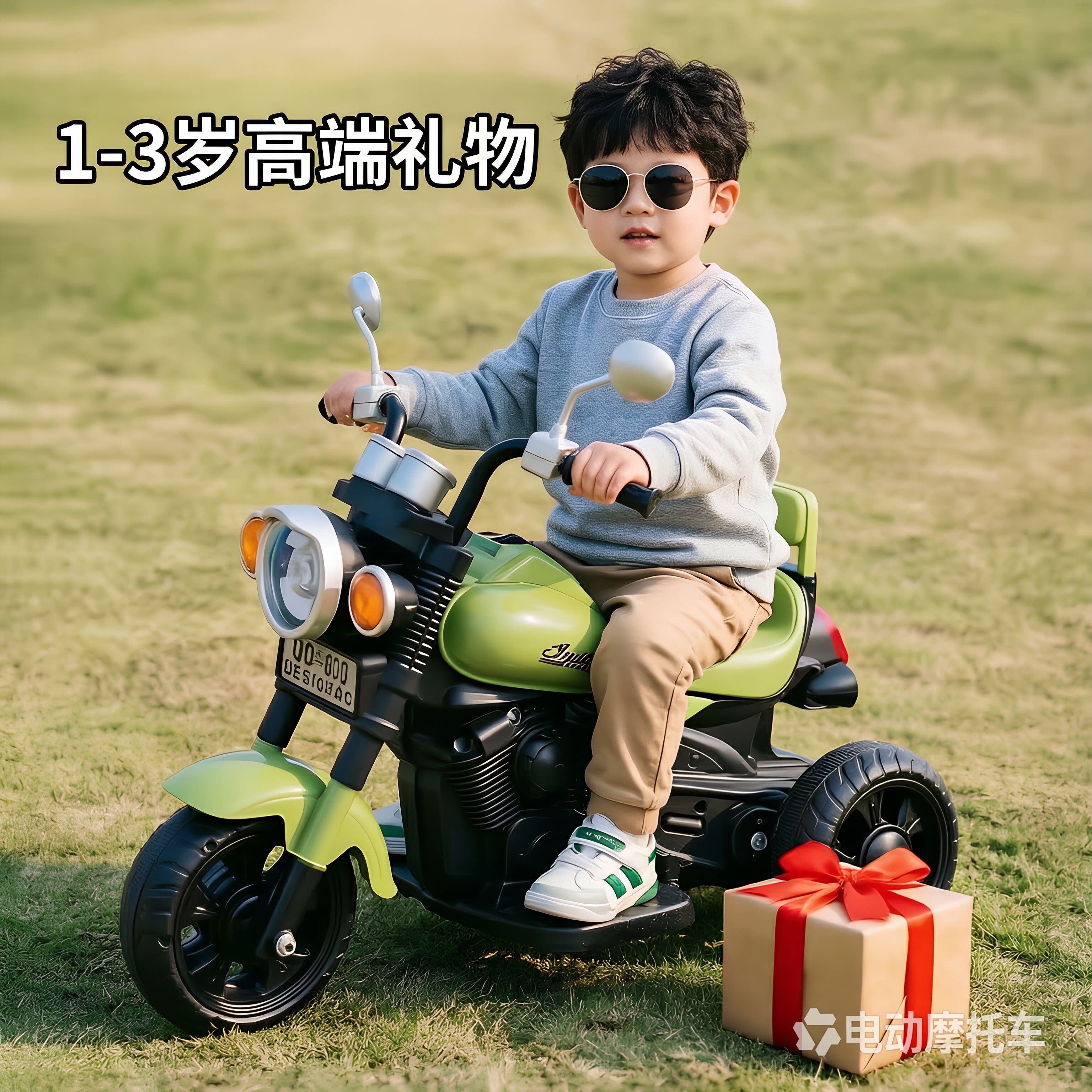 德国工艺儿童电动摩托车三轮车1儿童电动车