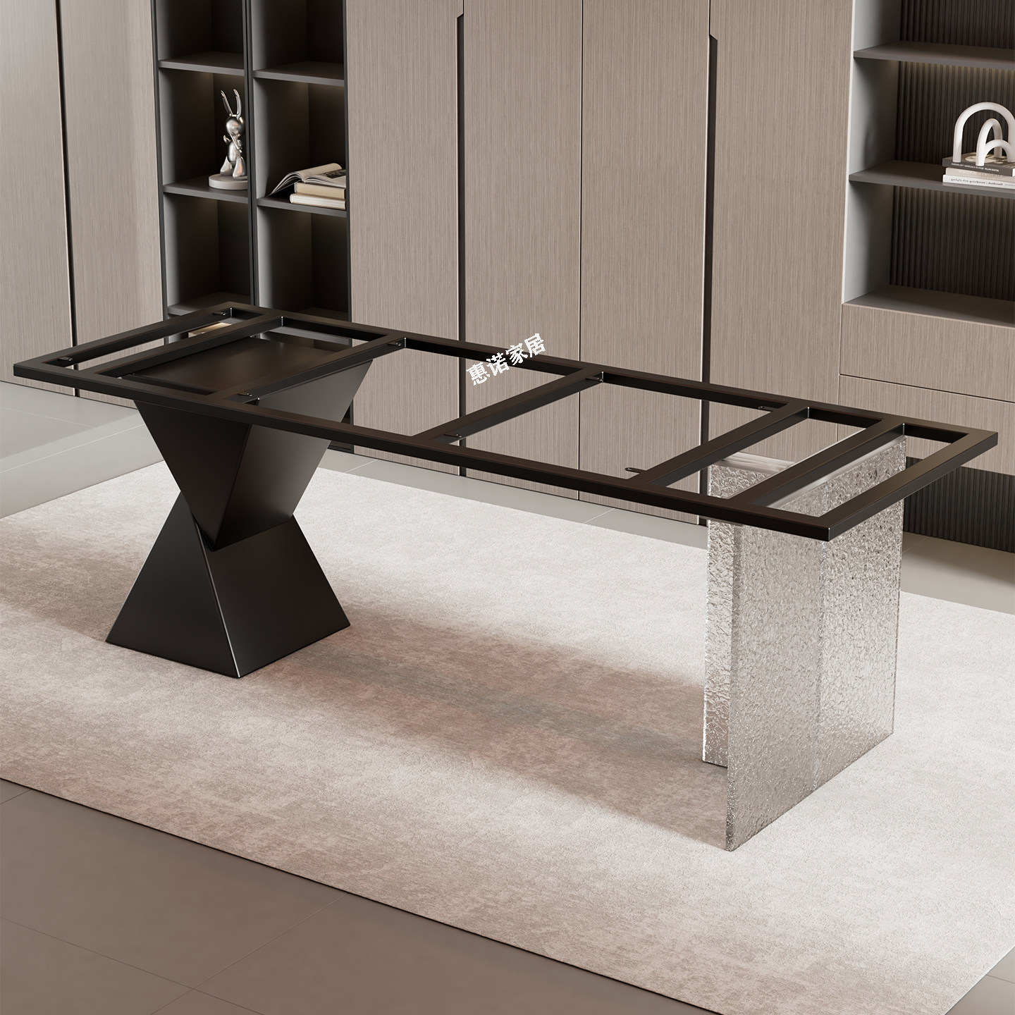 亚克力半悬空桌脚支架茶桌大理石岩板餐桌办公石头纹桌腿底座,商业/办公家具,台脚台架/家具支架,淘宝优惠券,粉丝福利购,淘宝优惠卷