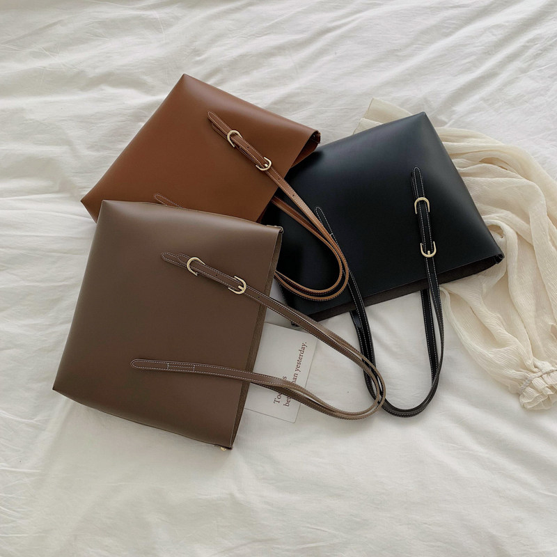 Large shoulder bags 2019 new pattern Texture Simplicity Commuter bag Europe and America fashion capacity Retro Totesin the Leather/Lady bags/Men's bag, Ms. bags  category - from Buy2taobao.com to provide professional Taobao agent buy service