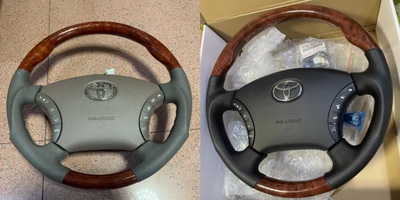 老霸道方向盘按键定速巡航桃木