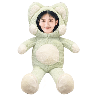 diy情侣定制现货公仔玩偶嘟嘟娃娃猫咪毛绒玩具喵生日礼物抱枕睡