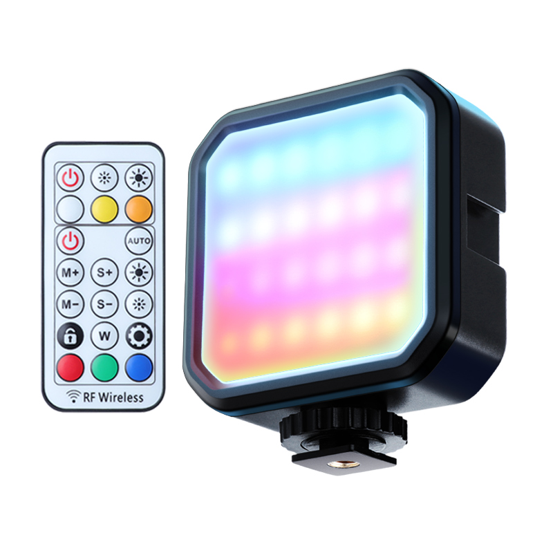 适用于gopro10/9/8/7补光灯单反RGB补光灯抖音拍摄手机 迷你led灯