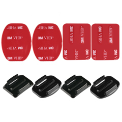 For gopro Hero8/7/6/5 360 ONE R小蚁弧面底座平面底座+3M强力胶