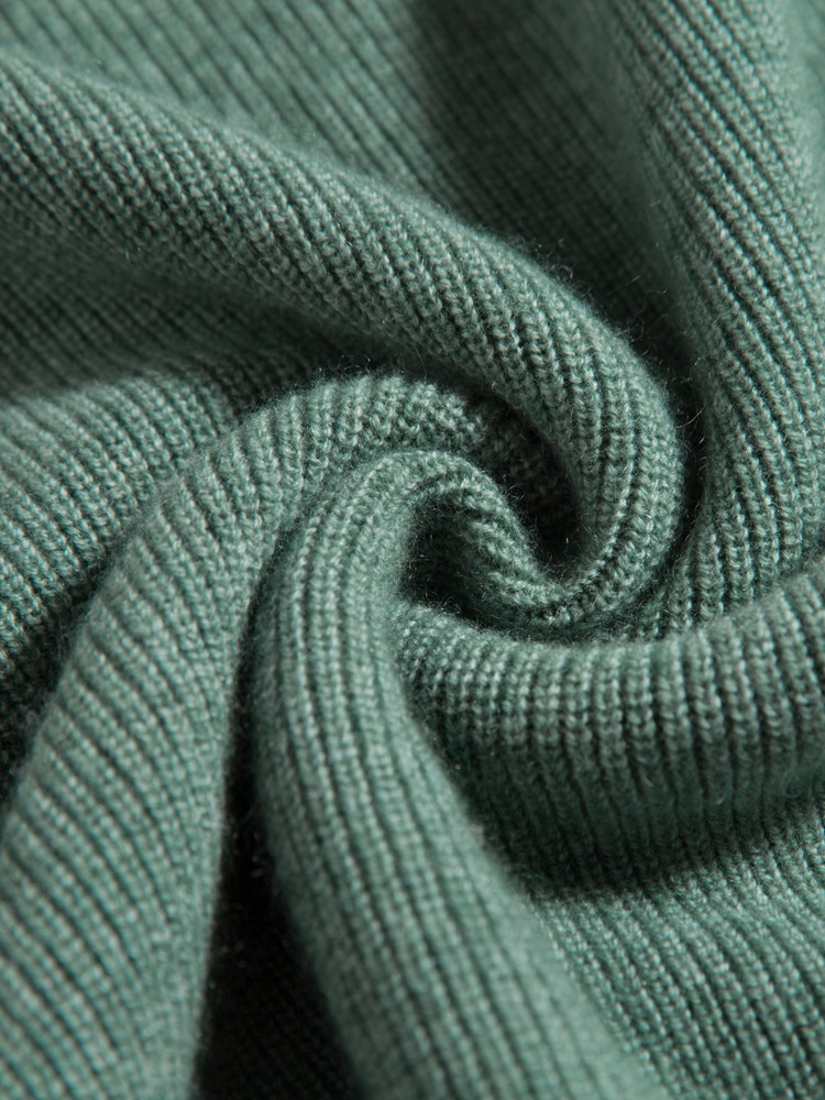 YUANBAO 바늘 캐시미어 스웨터 남성용 둥근 목 두꺼운 녹색 트위스트 바닥 스웨터 남성용 겨울용 넓은 칼라 오프 숄더 녹색 스웨터