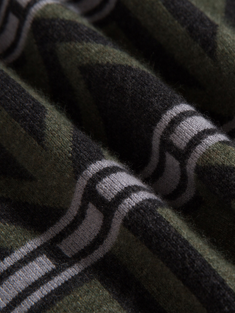 겨울 따뜻한 하이 엔드 비즈니스 캐주얼 풀오버 남성용 물떼새 격자 무늬 스웨터 남성용 긴팔 프리미엄 라운드 넥 캐시미어 스웨터 두꺼운