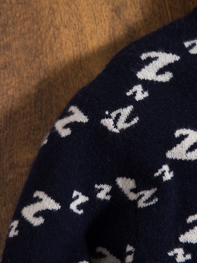 연예인들의 겨울 남자 동자 자카드 스웨터 따뜻하고 패셔너블한 유스 니트 스웨터 남자 캐시미어 스웨터 도톰한 라운드넥