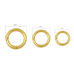 5个合金开口弹簧圈圆扣钥匙扣手工DIY手机链包包挂钩手机链钩扣