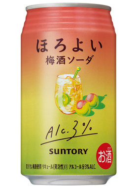 日本进口SUNTORY三得利微醺梅酒网红鸡尾酒微醉梅子苏打酒女士酒