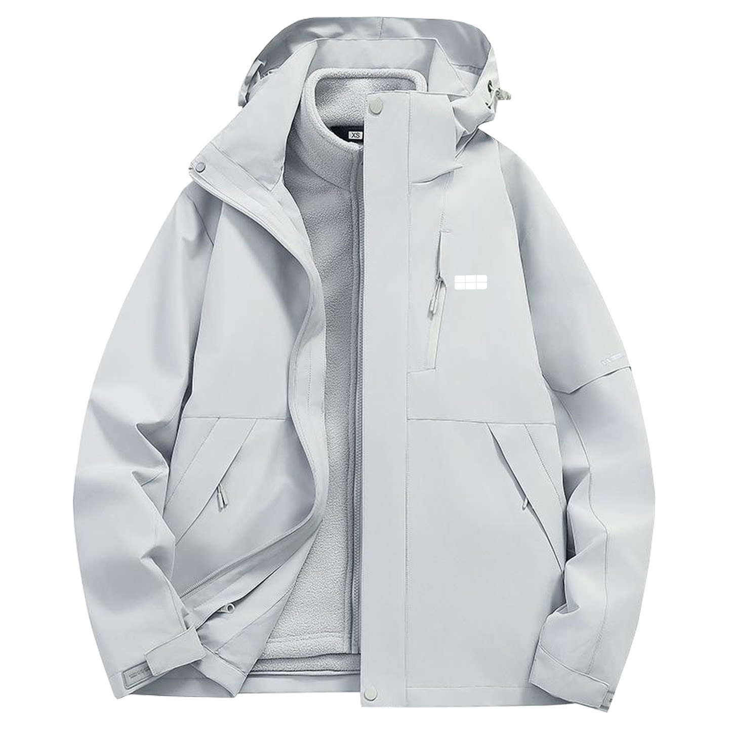 新款吉利银河工作服冲锋衣定制logo秋冬新能源4S店男女三合一外套