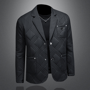 2025年秋冬新款男士西装加绒加棉 棉衣外套.货号9521 P195玻璃图图片