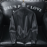 2025年秋冬新款男士翻领机车皮外套修身潮男货号6206P175沙发底，男装皮衣，钱塘6007(原2006)