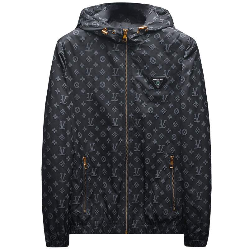 2024年秋冬新款男士韩版连帽款潮男夹克；货号2447P160沙发图,男装夹克,钱塘6007(原2006)