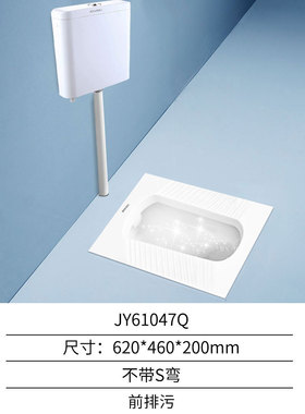 中宇卫浴正品蹲便器水箱家用塑料水箱蹲便器套装浴室通用带S弯