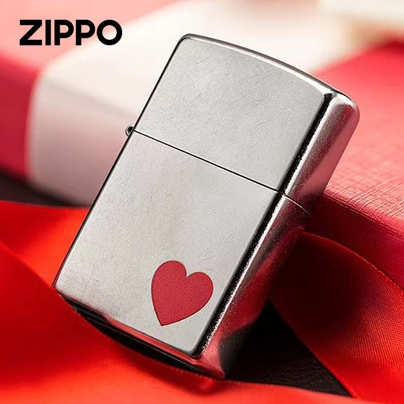 zippo防风煤油打火机原装正品 角落里的爱复古花砂情侣送男友礼物