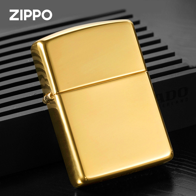 ZIPPO/之宝打火机169黄铜镜面盔甲经典定制防风原装正品收藏送礼