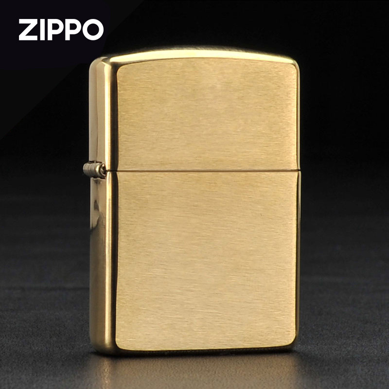 Zippo/之宝打火机黄铜拉丝盔甲