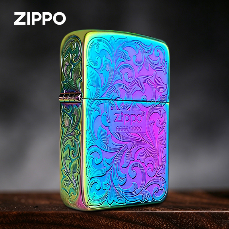 ZIPPO1941幻彩富贵唐草花