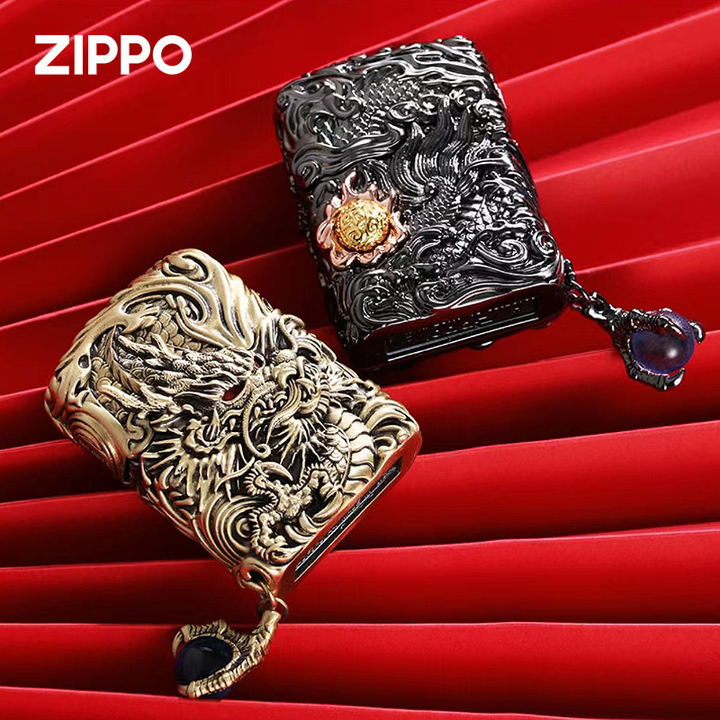 Zippo/之宝神龙戏珠打火机