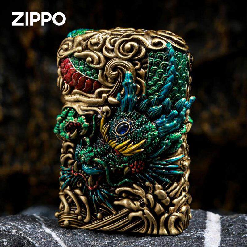Zippo/之宝国潮风纤巧青龙