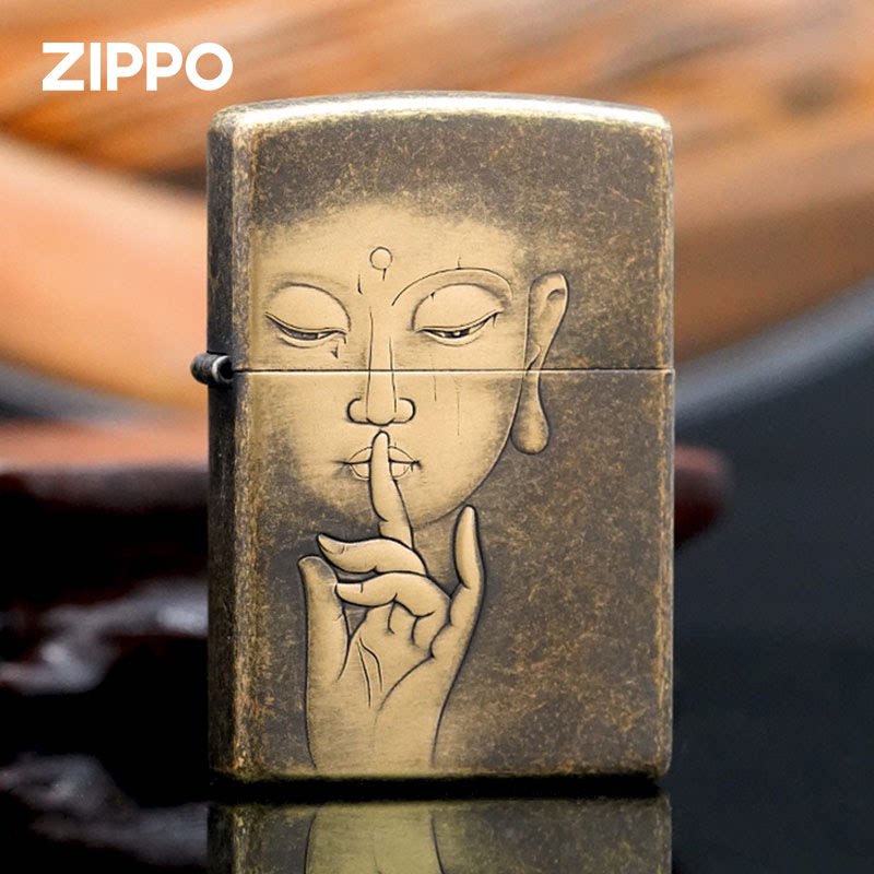 Zippo/之宝古铜禅悟相思佛打火机