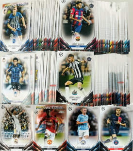 2024topps足球球星卡欧冠欧战UCC整套200张皇马巴萨双人内马尔
