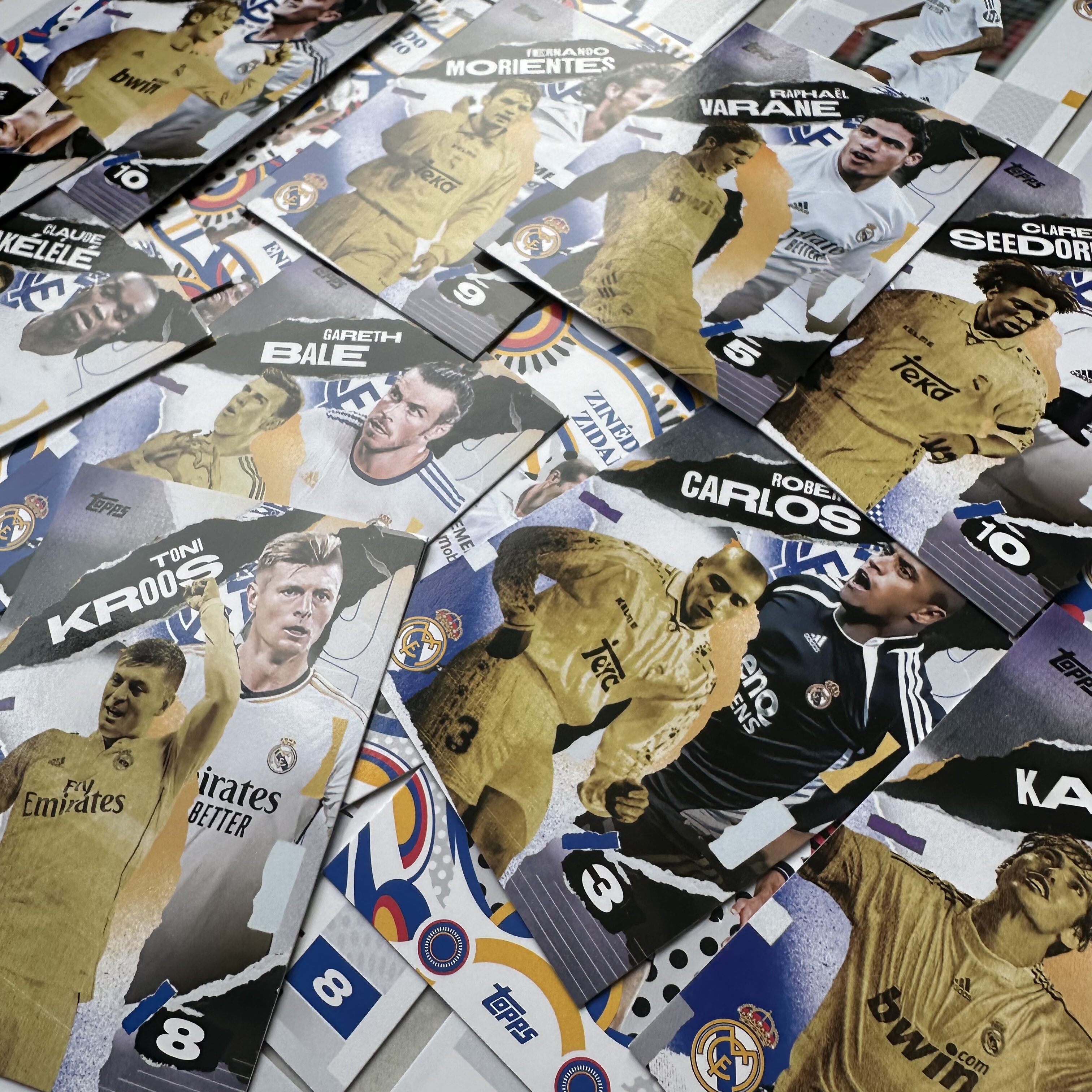2025 Topps皇马 Team Set 队盒姆巴佩新秀RC特卡大全套球星卡整套
