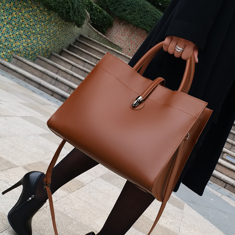 CC猫女包真皮高级感托特包大容量