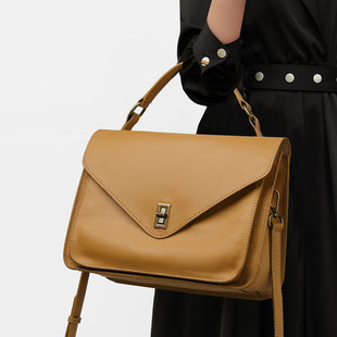 CCAMO真皮包包女款手提小方包小众品牌轻奢女包高级感斜挎单肩包