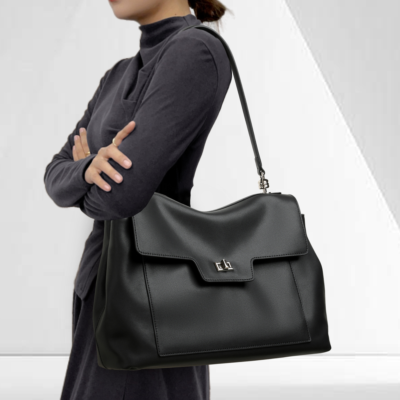 CCAMO腋下包四季百搭牛皮单肩包