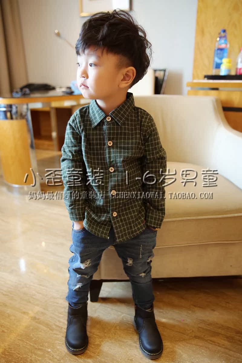 Chemise enfant à manche longue - Ref 2084241 Image 3